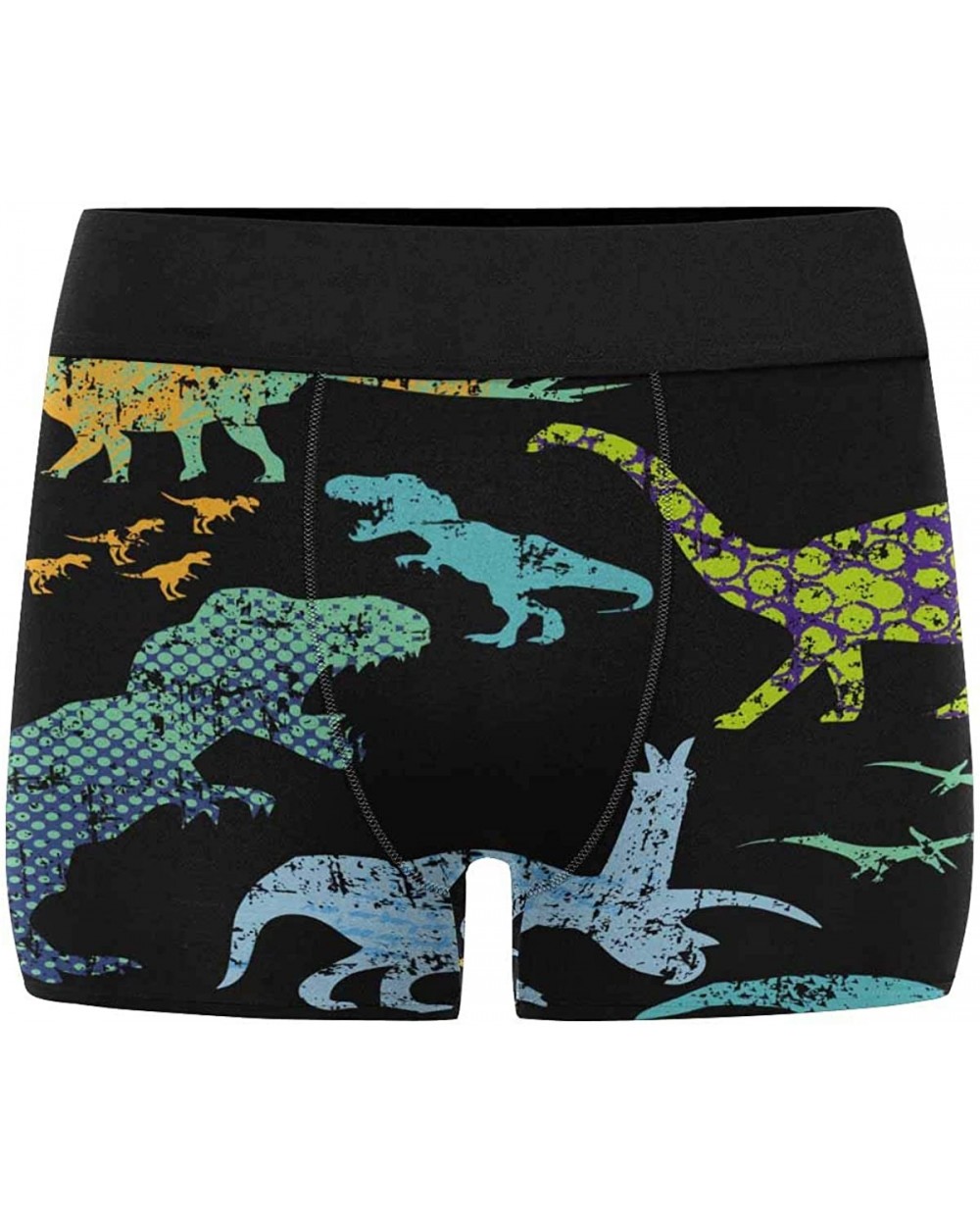 Custom Watercolor Dinosaur Boxer Briefs Underwear for Mens Juniors Youth Boys - Multi 1 - C018SRZ5Z3G $33.93 Boxer Briefs