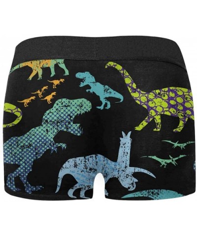 Custom Watercolor Dinosaur Boxer Briefs Underwear for Mens Juniors Youth Boys - Multi 1 - C018SRZ5Z3G $33.93 Boxer Briefs