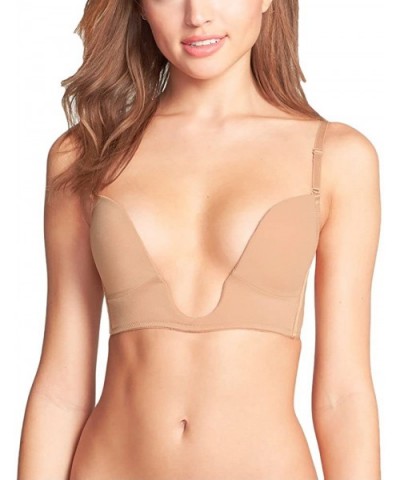 Women's Deep Plunge Convertible V Bra - Beige - CE12D053O65 $29.09 Bras