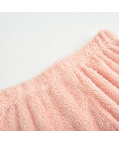 1PC Womens Cozy Fuzzy Fleece Pajama Pants Winter Warm Cozy Plush Lounge Holiday Sleepwear - 33 - CR18N6GEAOT $19.24 Bottoms