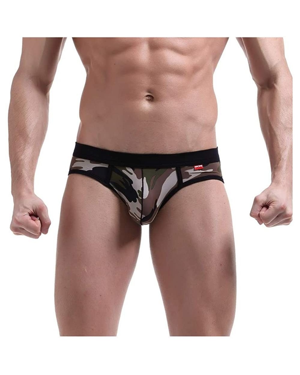 Mens Sexy Hollowed Pouch Thong Underwear Pack - Coffee Green - C418YNDMYOQ $11.31 G-Strings & Thongs