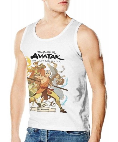 Avatar The Last Airbender Adult Tank Top Cotton Sleeveless T-Shirts Casual Workout Muscle Athletic Vest Undershirts Black - W...