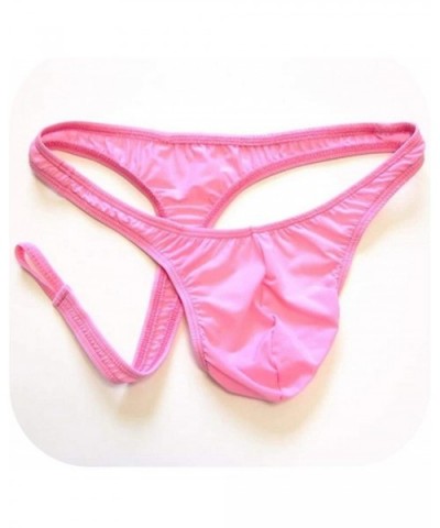 2019 Underwear Personality Men Thongs G Strings Sexy Ultra Tight Pouch Nylon Jockss - Pink - CI198OTWISA $44.24 G-Strings & T...