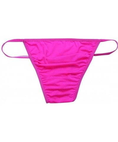 Men's Silky Bugle Pouch Tanga Briefs Bikini Underwear - Rose - C712O5LXEG8 $22.09 G-Strings & Thongs