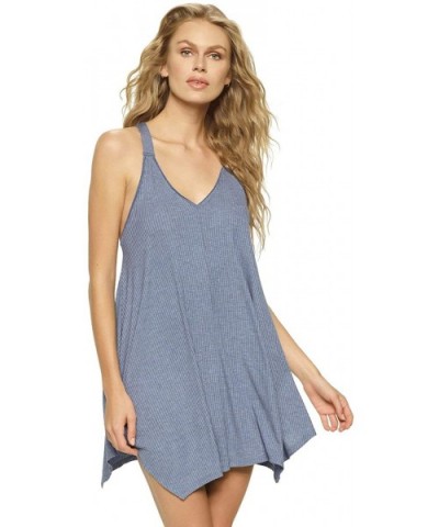 Element Chemise - Heather Denim - C418OM7MD3T $57.46 Baby Dolls & Chemises