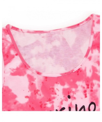 Women's 2 Pieces Outfits Tie Dye Letter Graphic Crop Tank Top and Shorts Set - Multicolored - C119CS0QWT9 $34.35 Sets