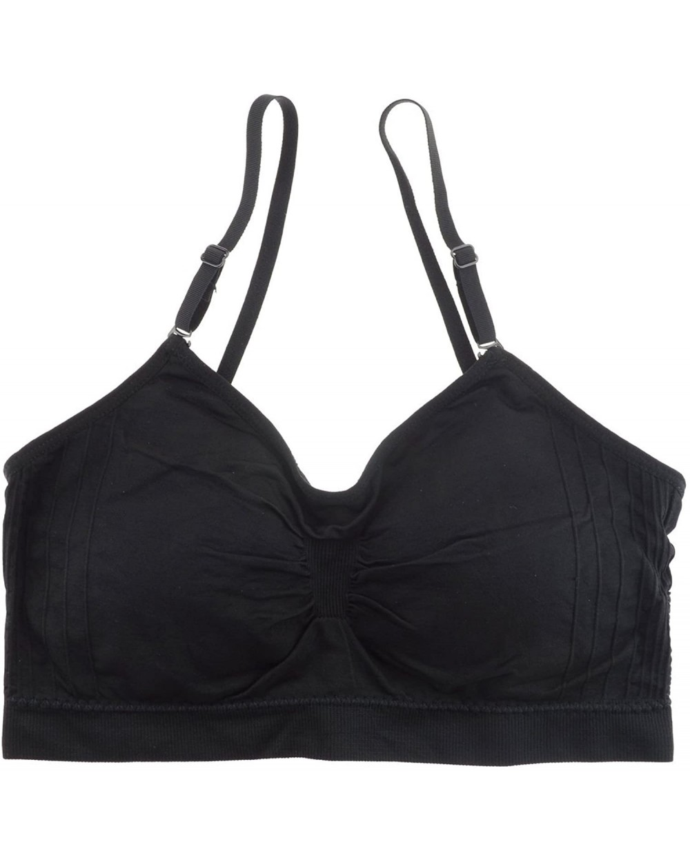 Women's Bralette Sports Bra Tank Top Cami Convertible Straps One Size (fits regular size XS-L) Black - C011N88ODLZ $14.20 Bras