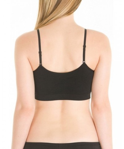 Women's Bralette Sports Bra Tank Top Cami Convertible Straps One Size (fits regular size XS-L) Black - C011N88ODLZ $14.20 Bras