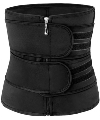 Women's Waist Trainer Corset Waist Cincher High Compression Sport Shapewear Trimmer Belt for Weight Loss - Black-two Belt - C...