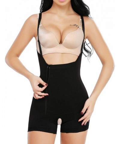 Women's Sexy Open Bust Bodysuit Seamless Shaper Tummy Control Faja Jumpsuit Body Shpaer - Black-2 - CW18O76ZLC6 $59.41 Shapewear