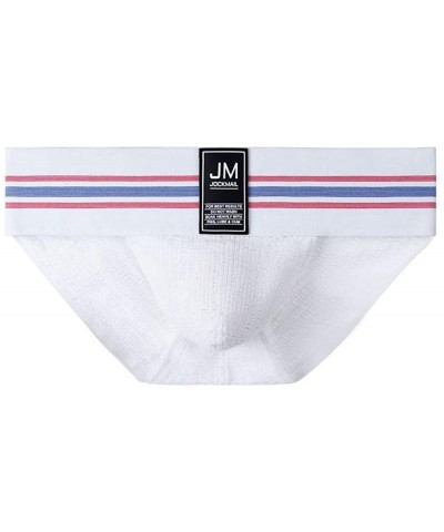 Mens Briefs Underwear Athletic Underwear Brief Cotton Mens Underwear Briefs Sport Underwear - White - C6197320W45 $16.74 Briefs