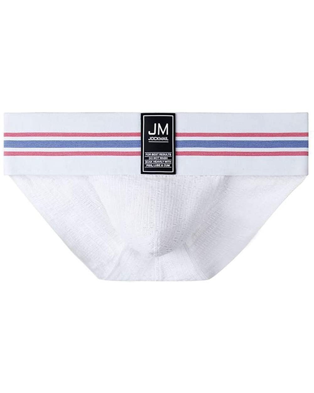 Mens Briefs Underwear Athletic Underwear Brief Cotton Mens Underwear Briefs Sport Underwear - White - C6197320W45 $16.74 Briefs