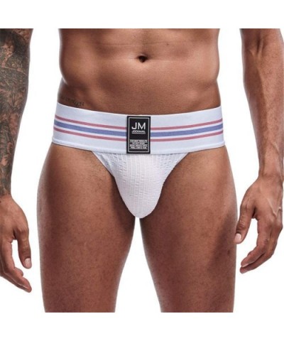 Mens Briefs Underwear Athletic Underwear Brief Cotton Mens Underwear Briefs Sport Underwear - White - C6197320W45 $16.74 Briefs