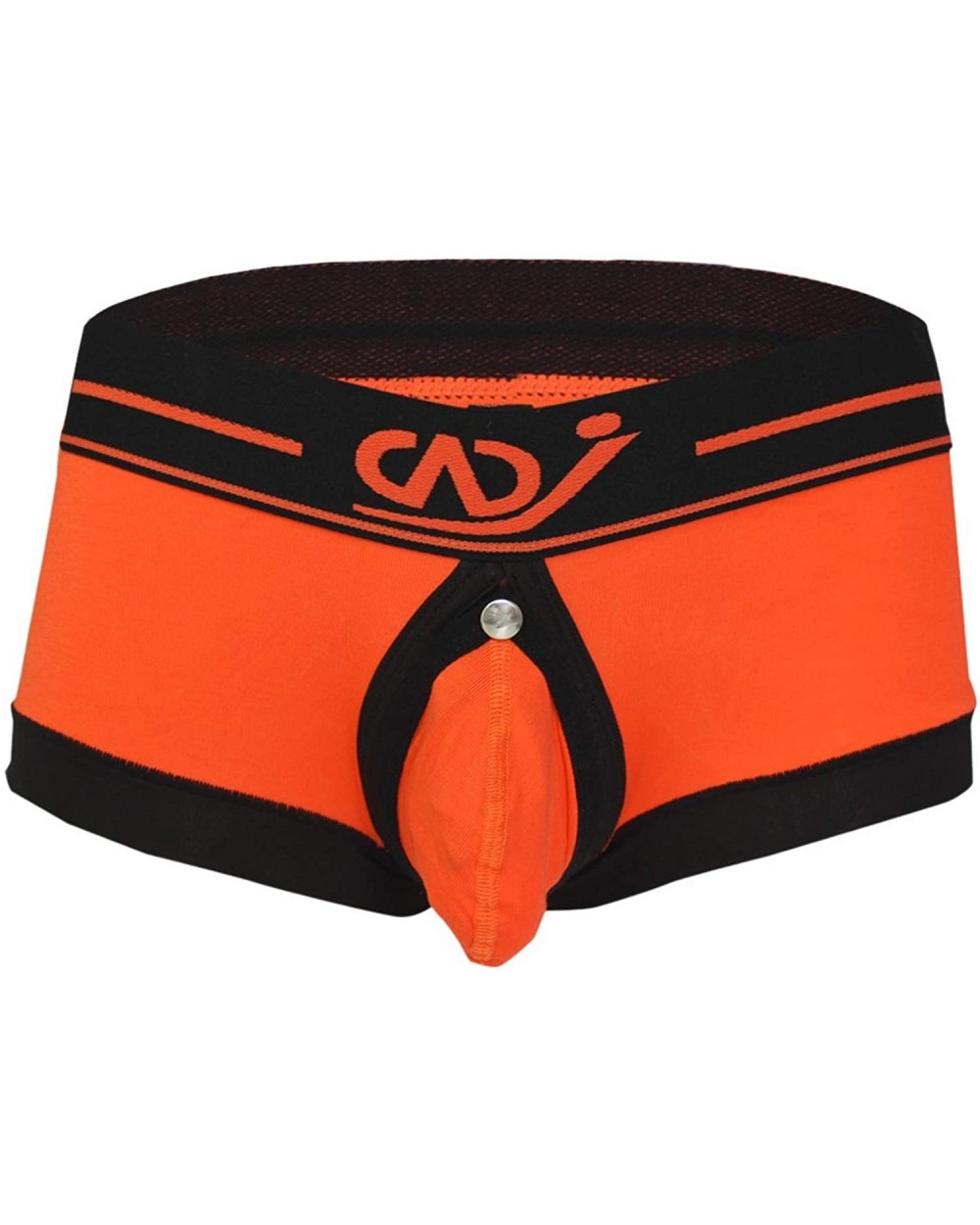 Mens Buckled Pouch Boxer Shorts Underwear Low Rise Bulge Pouch Jockstrap Trunks Underpants - Orange - CO190ONM7OO $25.95 Boxe...