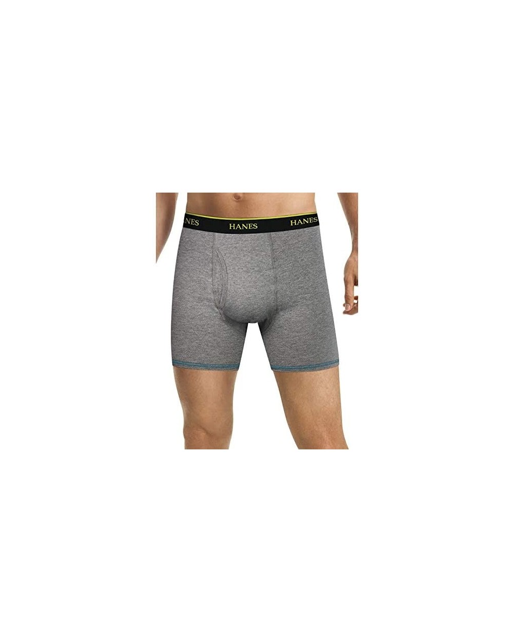 Men's 5Pack Black Grey Boxer Briefs 100% Cotton Underwear L - CR12CH1NIFF $51.86 Boxer Briefs