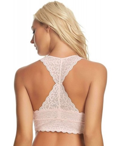 Lace Bralette | Wire Free | Unpadded | T-Back | Support - White - CS12O6NW27E $27.81 Bras