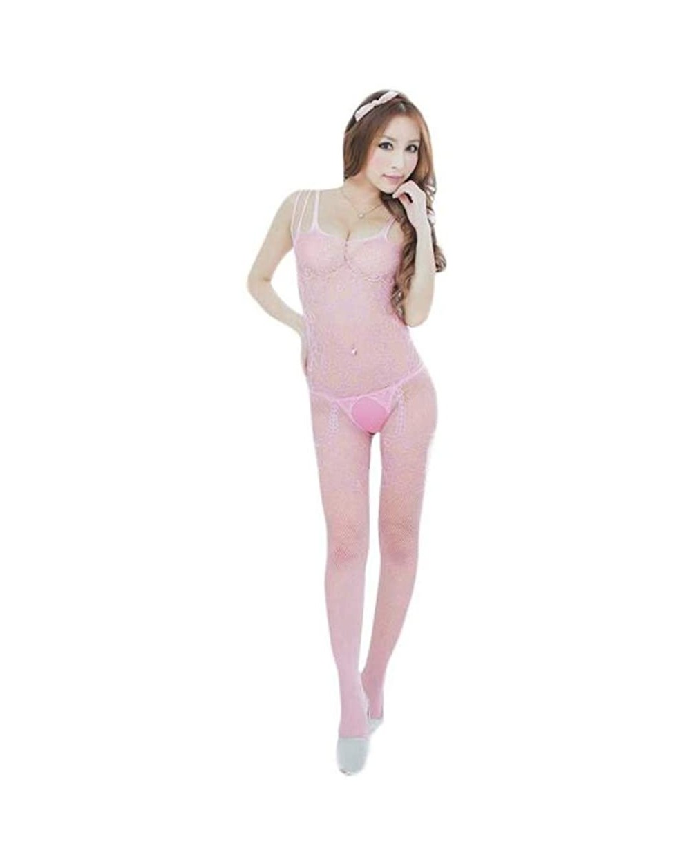 Sexy One Piece Bodysuit Lingerie Women Underwear Nightwear - 3-pink - CO18RGES80K $11.09 Nightgowns & Sleepshirts