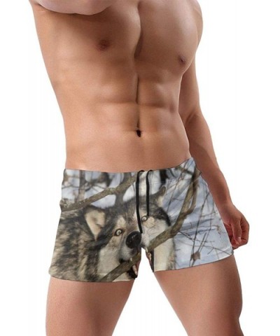 Cool Men's Boxer Shorts Printed Surf Boxer Shorts Pants Soft and Comfortable Quick Dry - Black - C419DYX0MRO $40.73 Boxers