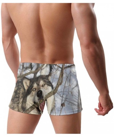 Cool Men's Boxer Shorts Printed Surf Boxer Shorts Pants Soft and Comfortable Quick Dry - Black - C419DYX0MRO $40.73 Boxers