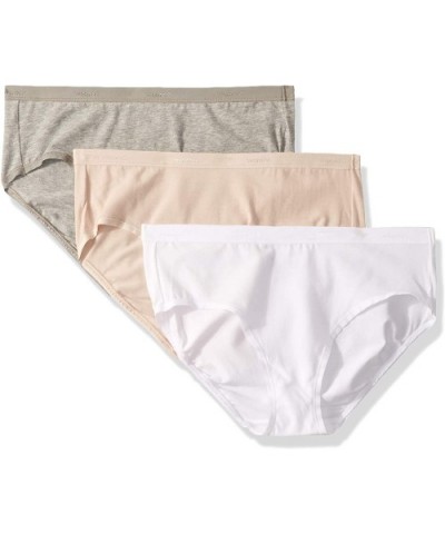 Women's Elements of Bliss Brief Panty - White/Butterscotch/Light Grey Heather - C518O3AN3O8 $44.30 Panties