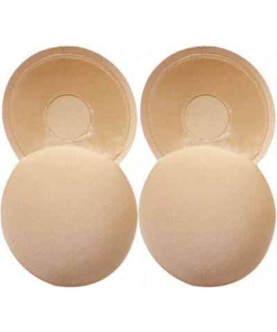 Nipple Covers for Dancer Reusable Self-Adhesive Breathable Bra Pads Round Silicone Nippleless Breast Pasties - 2 Pair - CP18O...