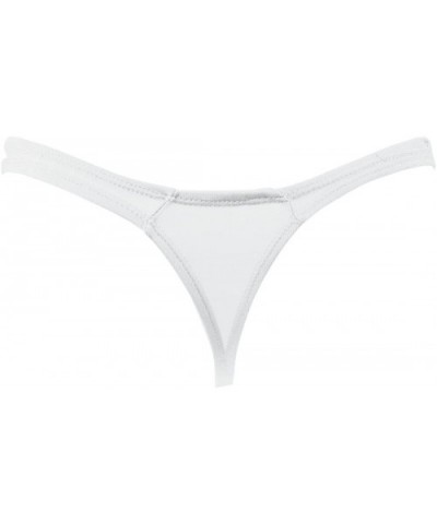 Mens Bulge Comfy Support G-String Thong Underwear - White - C712JI4QU7R $26.22 G-Strings & Thongs