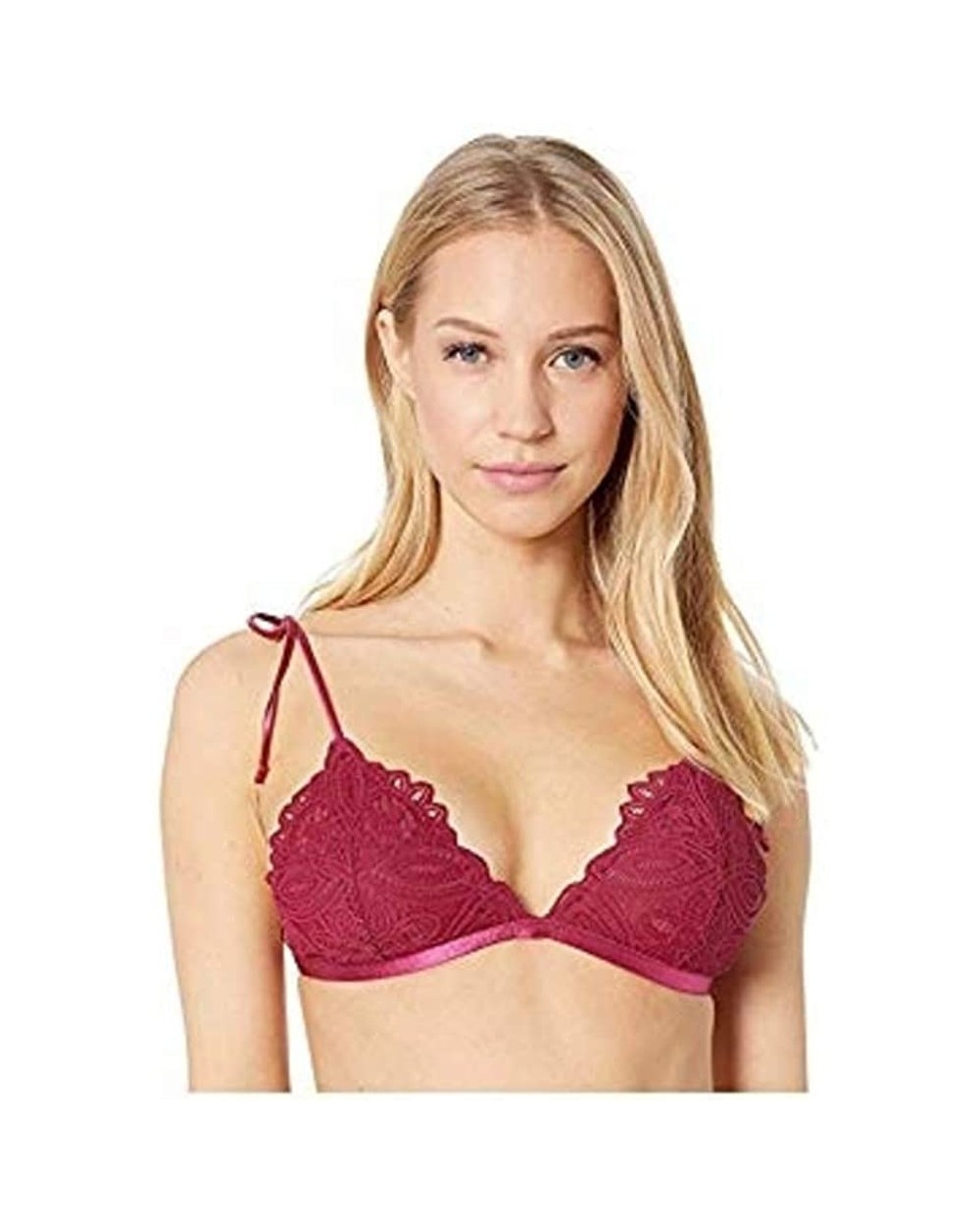 Mila Bralette - Red Berry - CT18LY5TAYQ $20.79 Bras