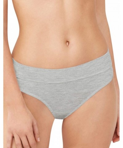 Women's Comfort Revolution Incredibly Soft Bikini - Heather Grey - CE18N0G0W5I $14.44 Panties