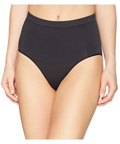 Women's Matte and Sheer Seamless Shapewear Brief - Black - C4185O7D565 $17.64 Shapewear