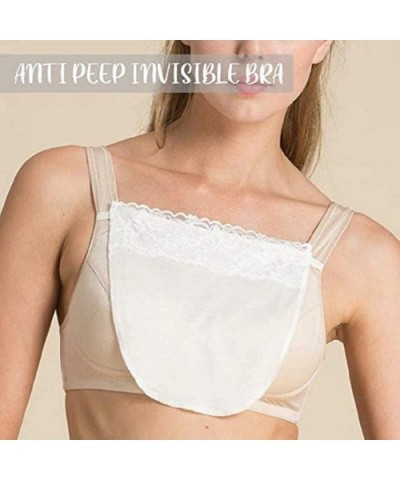 3pcs Anti Peep Invisible Bra-Small Lace Breathable Women Underwear Breast Coverage Clip-on Mock Camisole Bra - CB1940ITCZ6 $1...