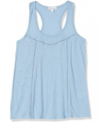 Women's Printed Lounge Tank Top - Basic Blue - CF1867COSAY $68.39 Tops