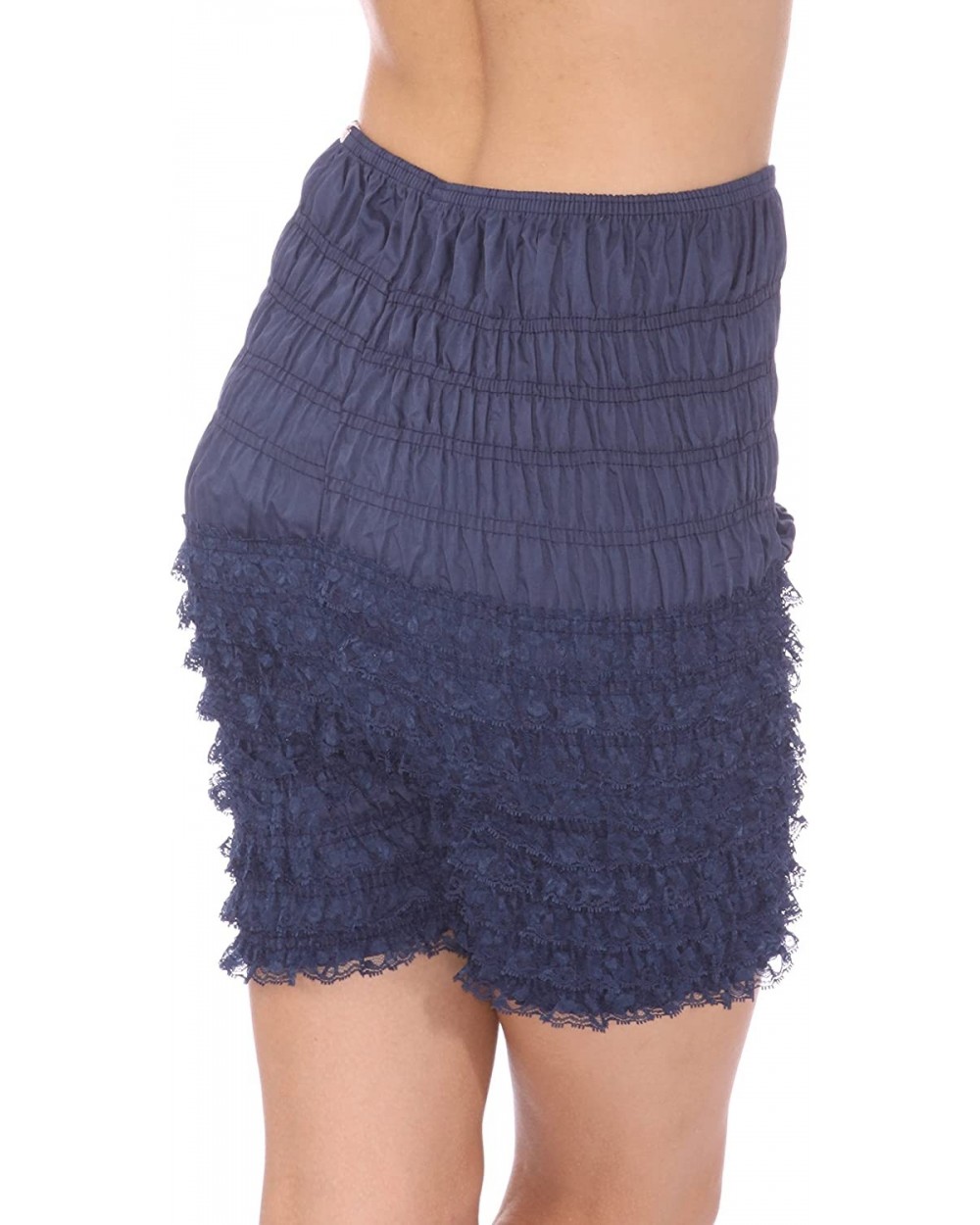 Jaime Pettipants- Style N21- Woman Costume Shorts- Sexy Ruffle Panties- Lacey Dance Shorts - Navy Blue - C7110I551GH $26.33 P...