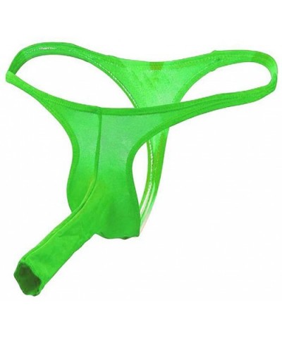 Fashion Men's Sexy Open Sheath Thongs Sretch G-String T-Back Micro Briefs Underwear - Green a - CD196I08806 $11.23 G-Strings ...