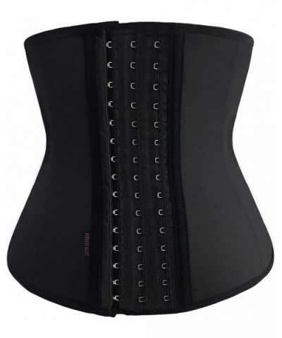 Waist Trainer Corset for Weight Loss Latex Waist Cincher Slimming Hourglass Body Shaper - Black - CN18LSY638W $45.82 Shapewear