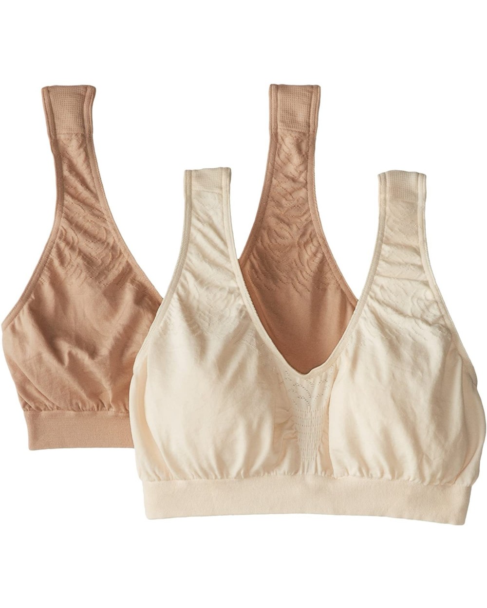 Women's Microfiber Crop Top Bra - Light Beige/Nude - CE11HKBTSVV $30.63 Bras