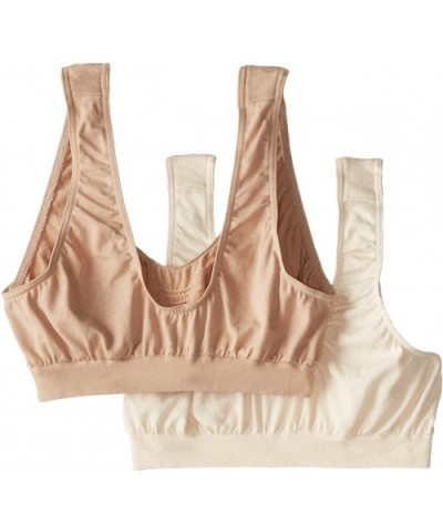 Women's Microfiber Crop Top Bra - Light Beige/Nude - CE11HKBTSVV $30.63 Bras