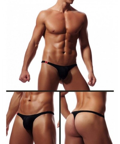 Mens Sexy Thongs Underwear G Strings Lingerie Low Rise Briefs Tangas Bikini Underpants T Back Knickers - Black - CH18UKT3CWD ...