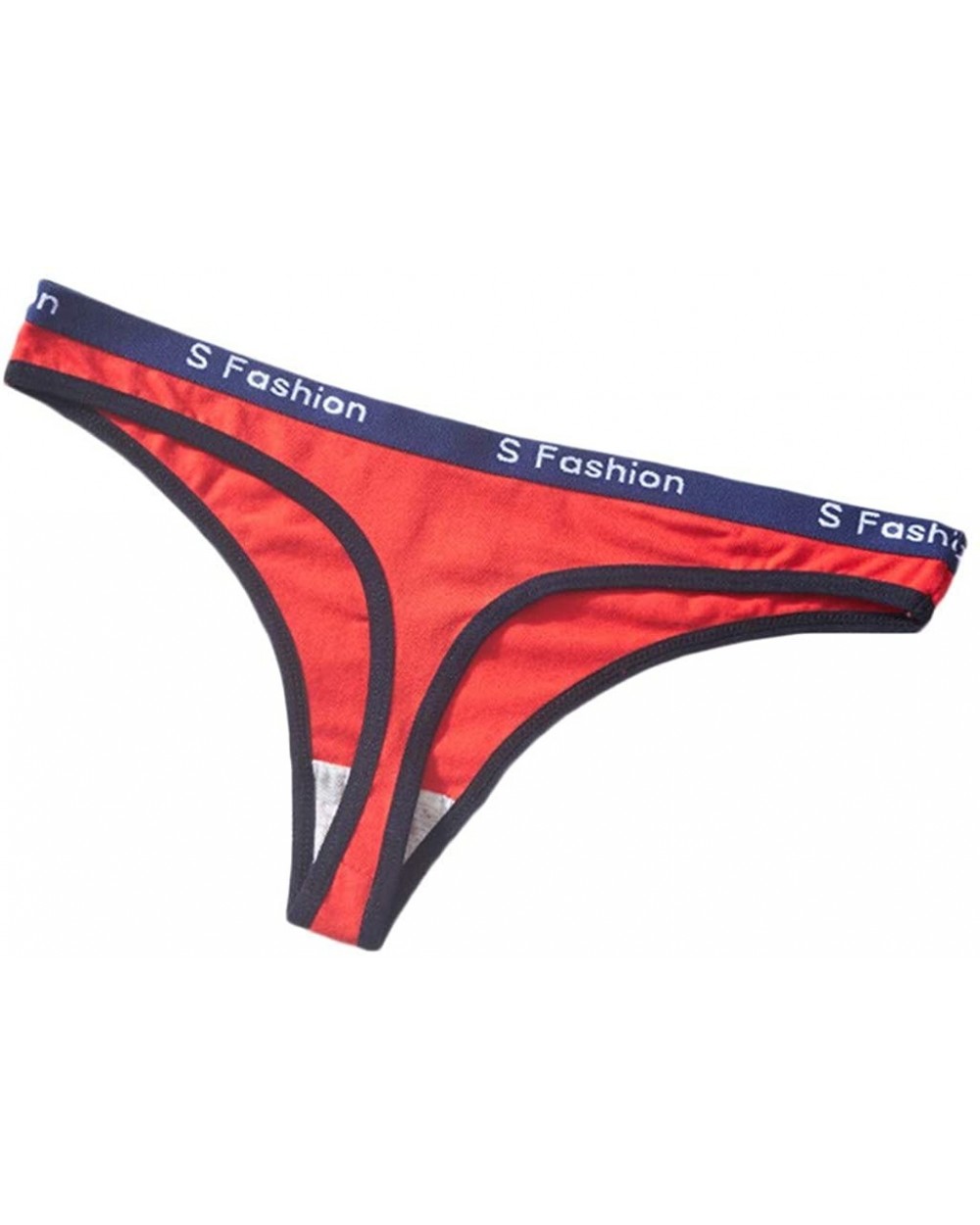 Sexy Women Thong Panties Fashion Letter G-String Underpants Lingerie Briefs - Red - CH196D8C3IZ $12.86 Robes