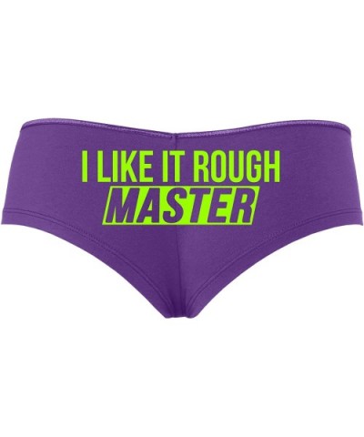 I Like It Rough Master Give to Me Hard Slutty Purple Boyshort - Lime Green - CK1965NLOEA $21.88 Panties