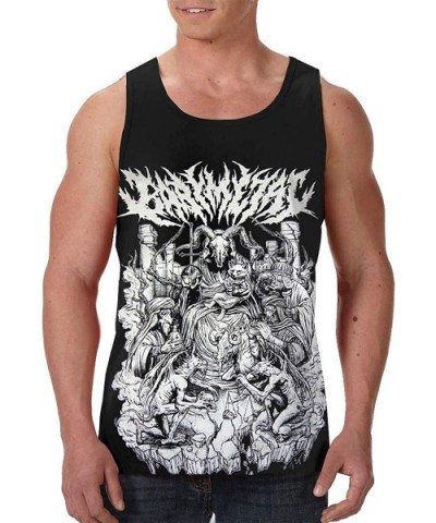 Babymetal Mens Comfort Tank Top Undershirts Black - C119DSSWAA2 $35.52 Undershirts