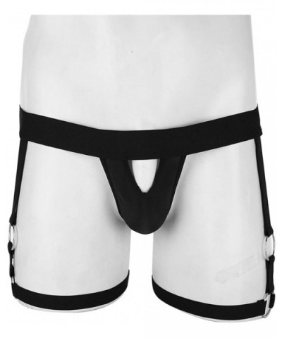 Sexy Men Underwear Jocks G Strings Thongs Bulge Pouch Open Leg Garters Homme Panties - A - CO193IE386K $54.31 G-Strings & Thongs