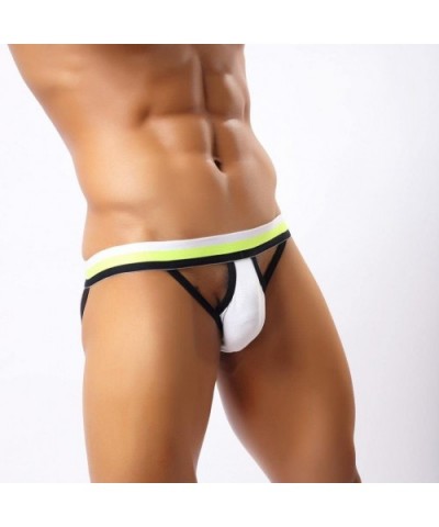 Men's Underwear- Hollow Out Men Underwear Boxers Bulge Pouch Men Shorts Hot - White - CH12NS52VOO $13.07 Briefs